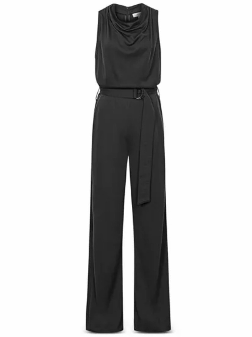 NWT Reiss Milo Dark Green Cowl Neck Belted Wide Leg Jumpsuit US 6 - Picture 8 of 9